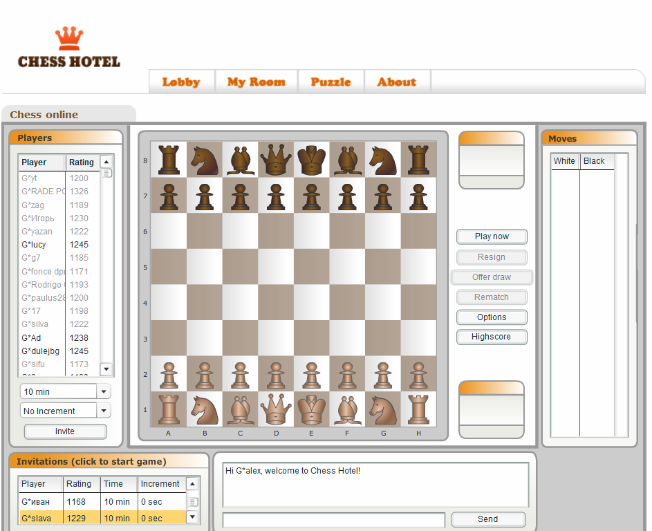 Шахматы онлайн с живыми игроками