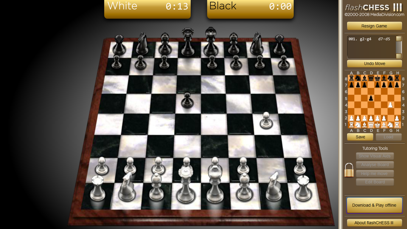 шахматы для игры онлайн – FlashChess III